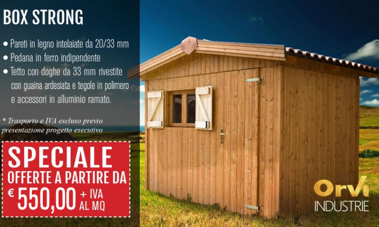 Casa in legno modello Box Strong