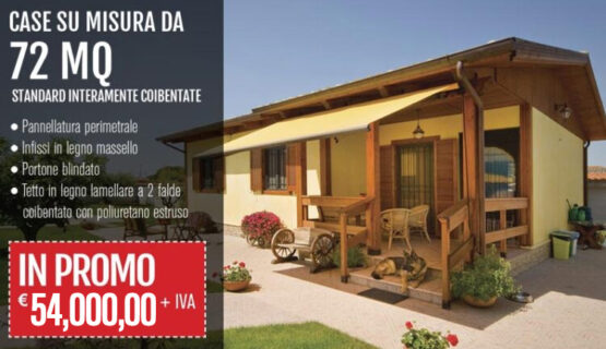 Promo speciale abitazione prefabbricata da 72 m²